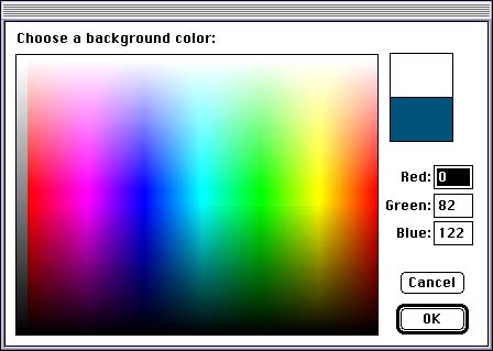 Color Picker dialog