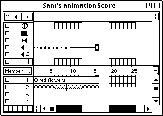 dragging the sound's resize handle in the score