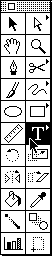 the Text tool in the Toolbox